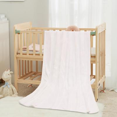 China European and American Style Kingsub Sublimation Baby Blanket Wholesale 280g Super Soft White Blank Blanket Flannel Blanket for sale