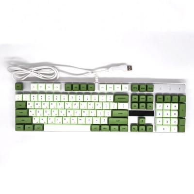 China Mechanical Kingsub New Custom Mechanical Keycaps Sublimated White BPT Colored Cool Nice Sakura Keycap Set for sale