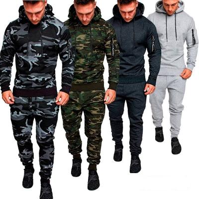 China Breathable Men's JacketsTwo Piece Set Hoodies +pants Sweatshirt With Hoody Causal Sportswear Mens Clothing Male for sale