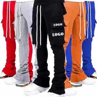 China New Fashion Big Pocket Cargo Rocket Pants Men Pantalones Para Hombre Custom Logo Anti-Static Sports Tracksuit Mens Joggers Sweatpants Stacked for sale