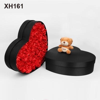 China 2021 Fashions Love Item Rose Handmade Flower Box Heart Shaped Flower Box for sale