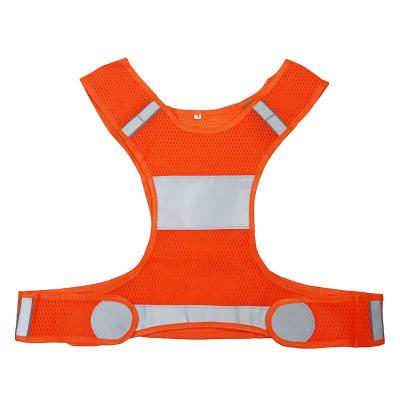 China High Visibility Safety Clothing Visibility Comfortable Reflective Running Gear Vest Safety Reflective Vest For Men And Women For Night for sale