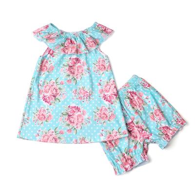 China 2022 New Arrival Summer Kids Boutique Breathable Outfits Two Pieces Clothing Babies Outfits for sale