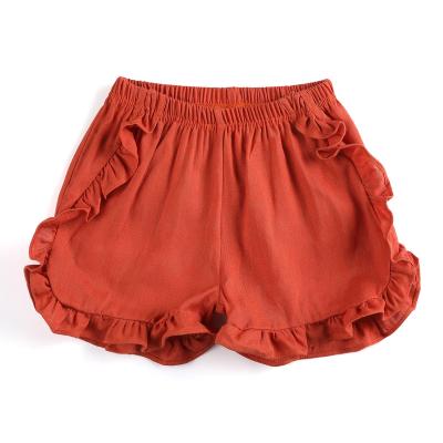 China Breathable Pumpkin Ruffles Babys Toddler Shorts Simple Summer Kids Plus Sizes Hot Shorts for sale