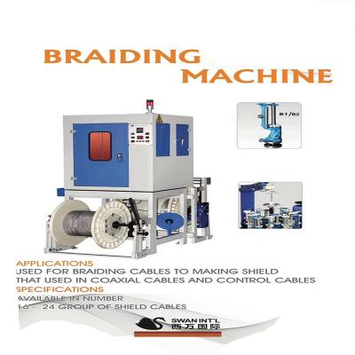 China Cable Manufacturing Industry Shanghai SWAN Factory Supply 24 Carrier High Speed ​​Direct Wire Braiding Machine for sale