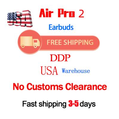 China Top Selling In-Ear Air 2 Gen 2 Airbuds JL Chip Headphones TWS Wireless Earphone Earbuds GPS TWS Air 2 for sale