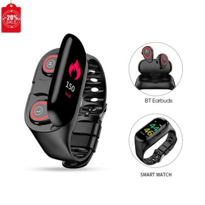 China 2021 New Arrivals BT Radio GPS Navigation 2 In 1 Smartwatch TWS Earphone Reloj Hombre Smart Watch With Earbuds for sale