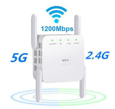 China Indoor Signal Booster New Arrive Wireless Wifi Signal Amplifier 5g Wifi Range Extender 1200mbps Wifi Repeater for sale