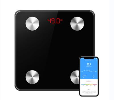 China WITH COVER Body Fat Scale High Quality Wireless Electronic Smart Digital Bathroom Scale 180kg 400lb Waterproof Scales for sale