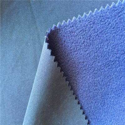 China Waterproof 100%Polyester Memory Fleece Bonded Anti-Static Softshell Fabric for sale