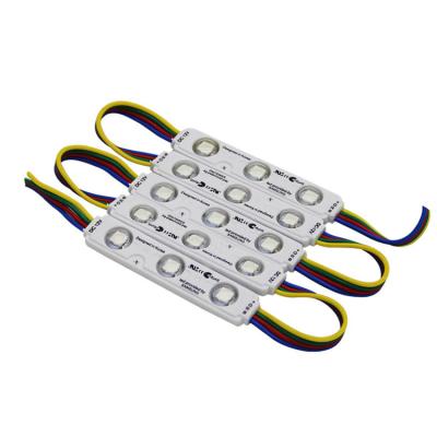 China 12v 3 Light Sign Lens Modulo Led Mini Smd Led Module Injection Remote Control 2835 RGB Led Modules 66*29*33 for sale