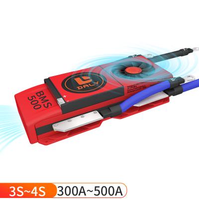 China Li Ion Lipo Battery Pack Daly 400ah bms 300a 400a 500a li-ion battery 3s 4S 12v bms with fan for sale