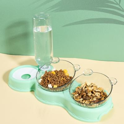 China Automatic Wholesale Custom New Design Automatic Pet Food and Water Feeder for Dogs Cats for sale