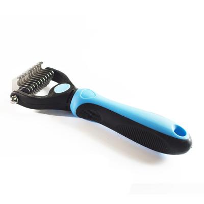 China 2022 Viable Hot Selling Pet Grooming Brush Hair Dog Deshedding Long Slicker Tools Stainless Steel Fur Remover For Dog for sale