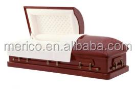 China American style NEW! ! ! Cheap CHERRY ORCHARD Full Couch Wooden Casket Casket For Funeral Price for sale