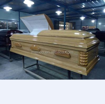 China Wholesale American Style Abstract Coffins Porcelain Wooden Jewish Caskets for sale