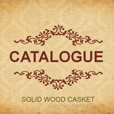 China American Style Casket Solid Wood Catalog for sale