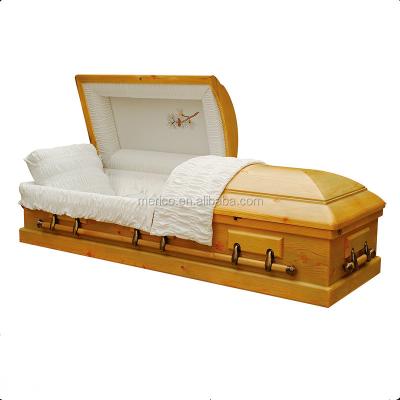 China PINECONE Style Solid Wood Casket American High Altitude USA Casket Boxes for sale