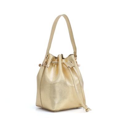 China New Fashion Design Drawstring Bags PU Leather Bucket Bags Women Handbags 2020 for sale