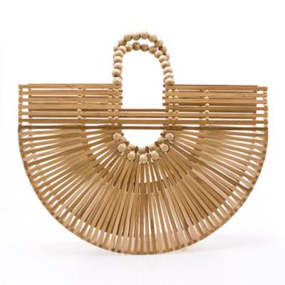 China Summer/Bamboo Bags New Fashion Handbag Design Lady Bags Handmade Hollow Beaded Bamboo Women Elegant/High Quality Natrual for sale