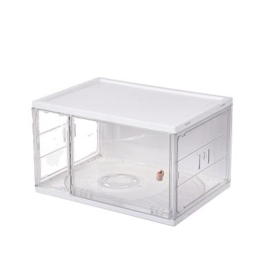 China Custom Wholesale Modern Clear Plastic Storage Stackable Shoe Boxes Containers for sale