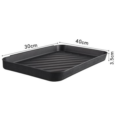 China Viable Hot Sale Cheap Durable Garden Plant Shoe Boot Black Plastic Utility Tray for sale