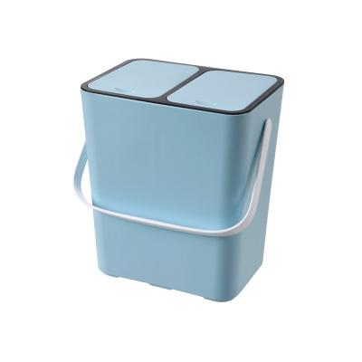 China Sustainable Home Hotel Room Kitchen Customized Bathroom Trash Can For Wet-Dry Separation Of Waste Classification for sale