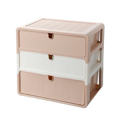 China Sustainable Top Grade Household Office Storage Containers Clothing Organizers Drawers Plastic Cabinet for sale