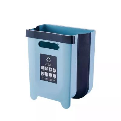 China Amazon Sustainable Hot Sales Multiple Color Wholesale Plastic Bins Folding Waste Bin Kitchen for sale