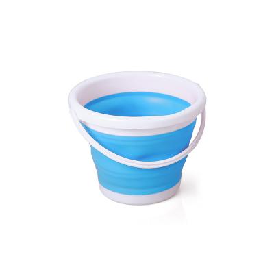 China Custom Wholesale Bucket Portable Water Container Clothing Container Space Saving Folding Bucket Viable For Household Home Camping for sale