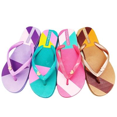 China Wholesale White Cheap Summer Fashion Trend Casual Flip Flop Sandals For Ladies Cute Sequin Sparkle Strap Flip Flop Women Flip Flop for sale