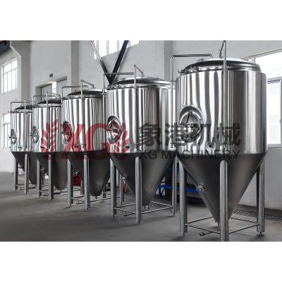 China 1000L Hotels Insulated Fermentation Tanks Beer 10HL 8BBL Stainless Steel Top Manhole With CE PED for sale