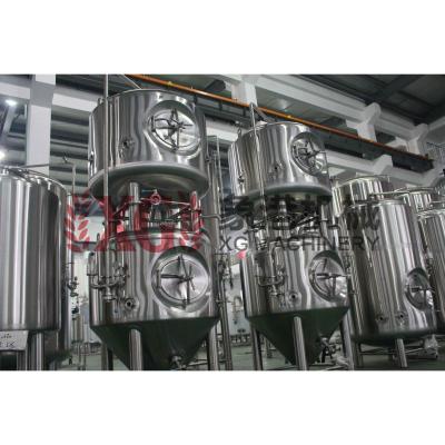 China 1200L 12HL 10BBL hotels stacked stainless steel single wall side beer manway fermentation tanks for sale for sale