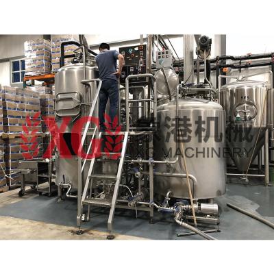 China 300L 3HL hotels combined three direct micro vessel fire heating SUS304 brewery micor factories for sale