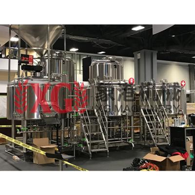 China 15BBL / 20BBL / 25BBL / 30BBL Hotels Automated Micro Brewery Electric or Steam Micro Beer Making Brewing System for sale