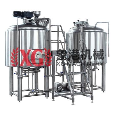 China 3 Vessel Professional Steam Heated Brewery Machine SS Hotels 2500L 20BBL Automatic Microbrewery Brewing Equipment For Sale Australia for sale