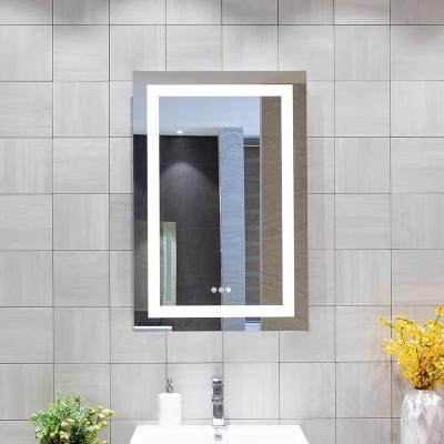 China Large Wall Bathroom Custom Made Rectangular Durable Decorative Eco-friendly Light Mirror Wall Vanity LED Smart Mirror for sale