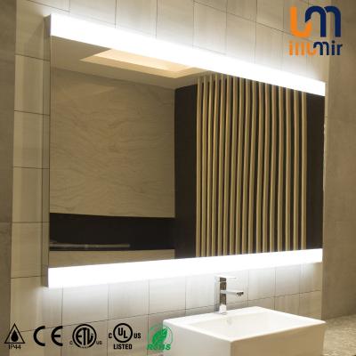 China Wholesale Modern Luxury Custom Frameless Bath Light Bathroom Vanity LED Lighted Smart Mirror for sale