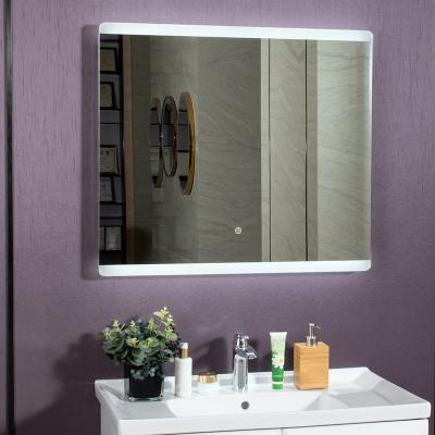 China Custom Made Luxury Modern Elegant Light Wall Mount Bath Interior Wall Lighted Vanity LED Smart Mirror for sale