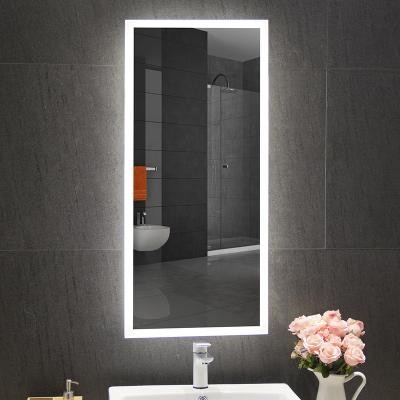 China Wall Mounted Acrylic Decorative Lighted Haircut LED Lighted Beauty Salon Mirror for sale