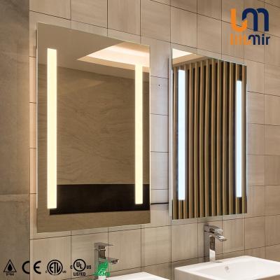 China Hotel Project Digital Pendulum LED Lighted Bathroom Mirror for sale