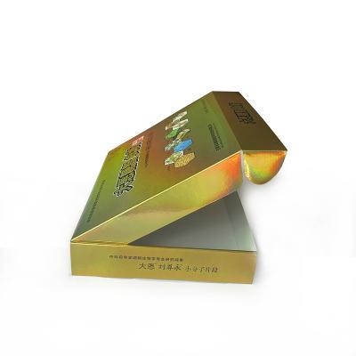 China Customizable Wholesale Price Recyclable Iridescent Aluminum Foil Boxes Glossy Holographic Ad For Health Medicine Festival Cosmetic Apparel for sale