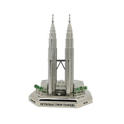 China 2020 Hot Sale 3D Southeast Asia Malaysia Twin Towers Exquisite Souvenir Model Building Model for sale