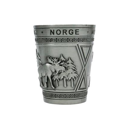 China Africa Metal Norway University Shooting Gauge Norway Souvenir Metal Gifts Mug for sale