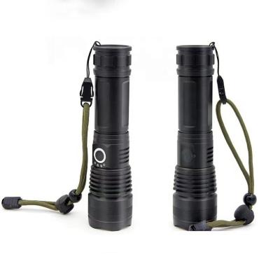 China High Powerful Digital Power Display Aluminum Alloy USB Rechargeable Flashlights Xhp50 Switch Tactical Light Head Super Bright Lumens Torch for sale