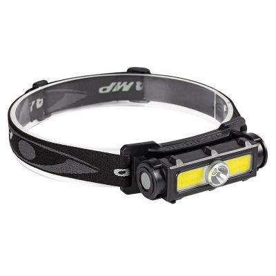 China Rising Emergency Camping Lightband LED Removable Strip Rechargeable 1*18650 XPG Battery COB Working Built-in Headlights With Magnet for sale