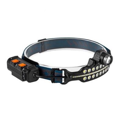 China New Double LED Multi-LED Camping Rechargeable Strip Light All Outlook Induction Headlamp For Work for sale