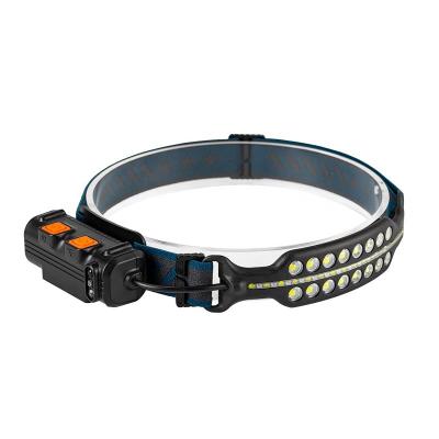 China Super Bright Lamp Mode LED Induction Strip Light Camping Rechargeable Multiple Head Lamp For Working for sale