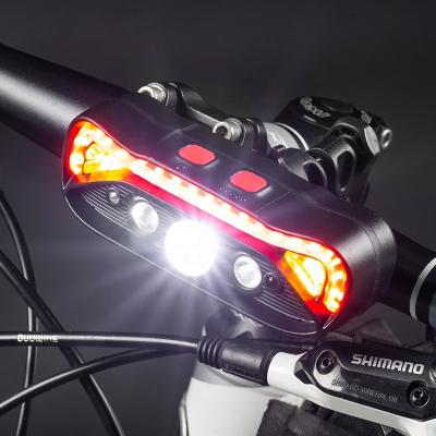 China Super Lumens Induction L2*2+T6+Auxiliary+SMD LED Head Lamp Front Tail Headlamp Bike for sale