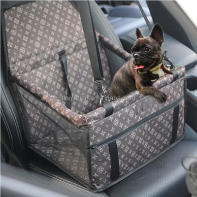 China Amazon Hot Sale Double-Layer Pet Car Bag Travel Car Pet Breathable Waterproof Pet Bed For Dog for sale